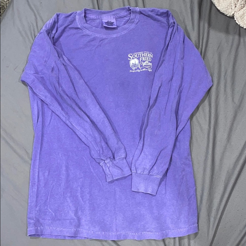 Southern Fried Cotton Purple Long Sleeve